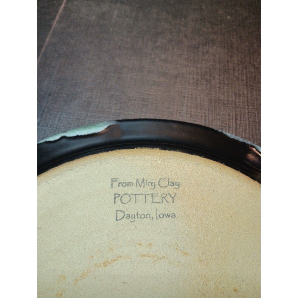 From Miry Clay Pottery Salad Plate New Black Color 8.25" Stoneware  Wheel-Thrown - Picture 6 of 6